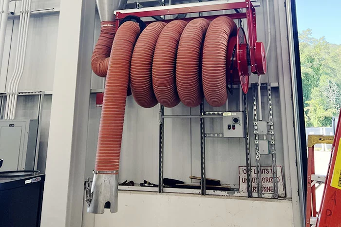 Automobile exhaust removal pipe