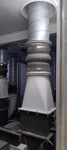 cooler-ducting steel duct connector